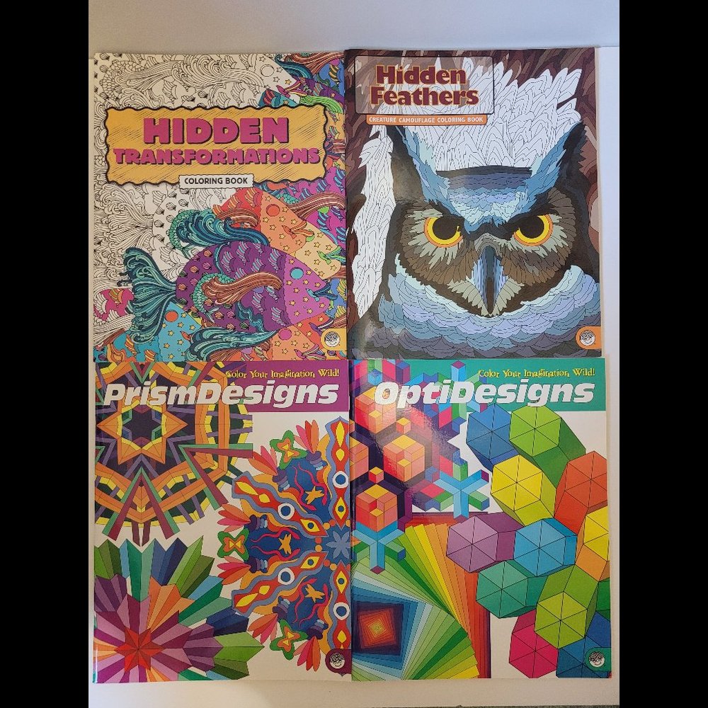 Lot of 4 MindWare Coloring Books, Color Your Imagination Wild!